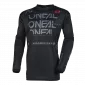Μπλούζα μηχανής motocross O'NEAL ELEMENT STATIC BLACK/GRAY V.25 thumb