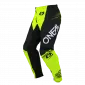 Παντελόνι μηχανής motocross O'NEAL ELEMENT RACEWEAR BLACK/NEON YELLOW V.25 thumb