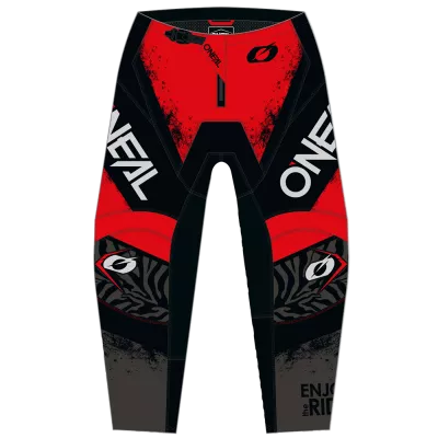 Παντελόνι μηχανής motocross O'NEAL ELEMENT SHOCKER BLACK/RED V.25