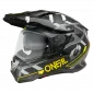Κράνος μηχανής Enduro D-SRS SQUARE BLACK/NEON YELLOW/GRAY V.25 thumb