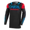 Μπλούζα μηχανής motocross O'NEAL PRODIGY FIVE FOUR BLACK/BLUE V.25
