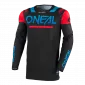 Μπλούζα μηχανής motocross O'NEAL PRODIGY FIVE FOUR BLACK/BLUE V.25 thumb