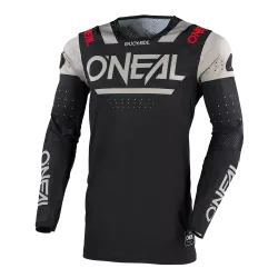 Μπλούζα μηχανής motocross O'NEAL PRODIGY FIVE FOUR BLACK/GRAY V.25 Μπλούζα μηχανής motocross O'NEAL PRODIGY FIVE FOUR BLACK/GRAY V.25