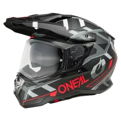 Κράνος μηχανής Enduro D-SRS SQUARE BLACK/RED/GRAY V.25 Κράνος μηχανής Enduro D-SRS SQUARE BLACK/RED/GRAY V.25