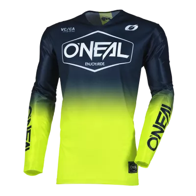 Μπλούζα μηχανής motocross O'NEAL MAYHEM HEXX BLUE/NEON YELLOW V.25