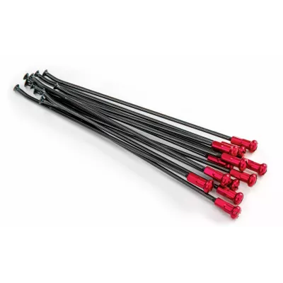 Ακτίνες τροχού μοτοσυκλέτας KITE SPOKES 18 RR BK/RO NIP Red
