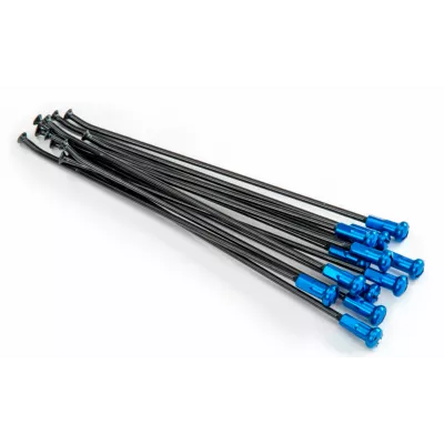 Ακτίνες τροχού μοτοσυκλέτας KITE SPOKES 21FR BK /BL NIP 12PC Black/Blue