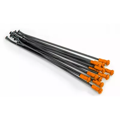 Ακτίνες τροχού μοτοσυκλέτας KITE SPOKES 21FR BK /OR NIP 12PC Black/Orange