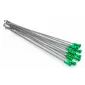 Ακτίνες τροχού μοτοσυκλέτας KITE SPOKES 21FR SI /GR NIP 12PC Silver/Green thumb