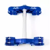 Τιμονόπλακα μηχανής KITE TRPL CLMP MX YZ250 15-24 Blue