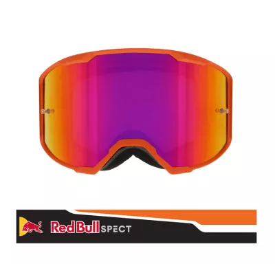 Μάσκα motocross Spect Red Bull Strive Single lens Black/Orange purple