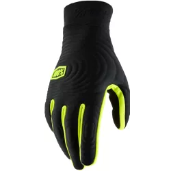 Γάντια motocross 100% BRISKER XTREME BLACK/FLUO YELLOW