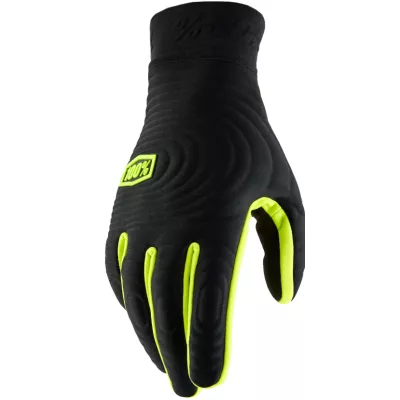 Γάντια motocross 100% BRISKER XTREME BLACK/FLUO YELLOW