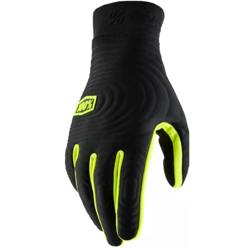 Γάντια motocross 100% BRISKER XTREME BLACK/FLUO YELLOW