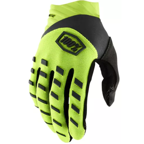 Παιδικά γάντια motocross 100% AIRMATIC FLUO YELLOW/BLACK