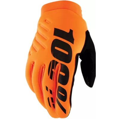 Γάντια motocross 100% BRISKER FLUO ORANGE/BLACK