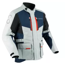 Μπουφάν μηχανής BERING SIBERIA GREY/BLUE/RED Μπουφάν μηχανής BERING SIBERIA GREY/BLUE/RED