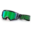 Μάσκα μηχανής motocross ARIETE MUDMAX BLACK/GREEN thumb