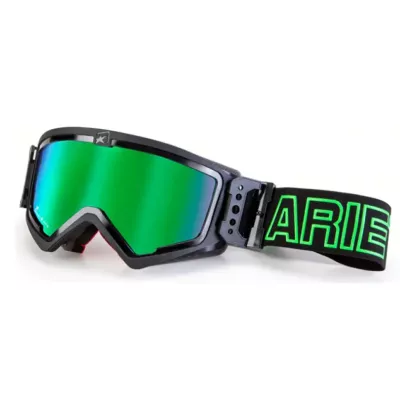 Μάσκα μηχανής motocross ARIETE MUDMAX BLACK/GREEN Μάσκα μηχανής motocross ARIETE MUDMAX BLACK/GREEN