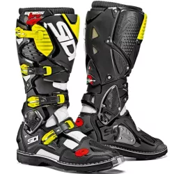 Μπότες μηχανής motocross SIDI CROSSFIRE 3 WHITE/BLACK/YELLOW FLUO