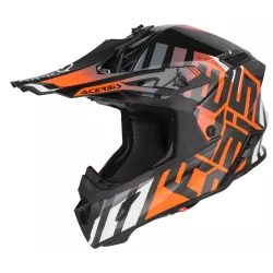 Κράνος μηχανής motocross ACERBIS STEEL CARBON BLACK/ORANGE 2206