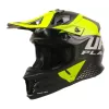 Κράνος motocross UFO INTREPID BLACK/NEON YELLOW MATT
