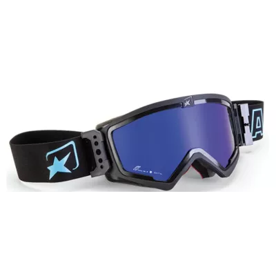 Μάσκα μηχανής motocross ARIETE MUDMAX BLACK/BLUE Μάσκα μηχανής motocross ARIETE MUDMAX BLACK/BLUE