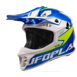 Κράνος μηχανής motocross UFO INTREPID BLUE/YELLOW
