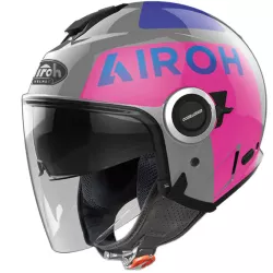 Κράνος μηχανής AIROH HELIOS UP PINK/GREY GLOSS Κράνος μηχανής AIROH HELIOS UP PINK/GREY GLOSS