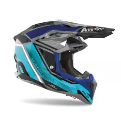 Κράνος μηχανής motocross AIROH AVIATOR 3 Push Blue Red Gloss Κράνος μηχανής motocross AIROH AVIATOR 3 Push Blue Red Gloss