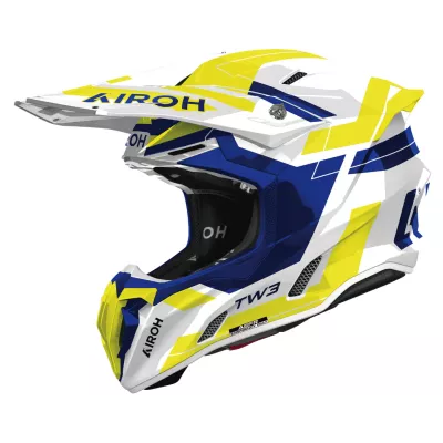 Κράνος motocross AIROH TWIST 3 DYNASTY BLUE/YELLOW GLOSS