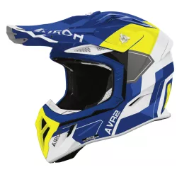 Κράνος μηχανής motocross AIROH AVIATOR ACE 2 SHIELD BLUE/YELLOW Κράνος μηχανής motocross AIROH AVIATOR ACE 2 SHIELD BLUE/YELLOW