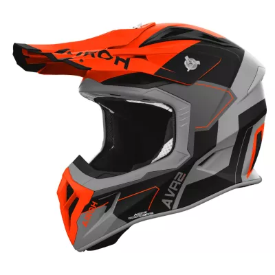 Κράνος motocross AIROH AVIATOR ACE 2 SHIELD ORANGE MATT