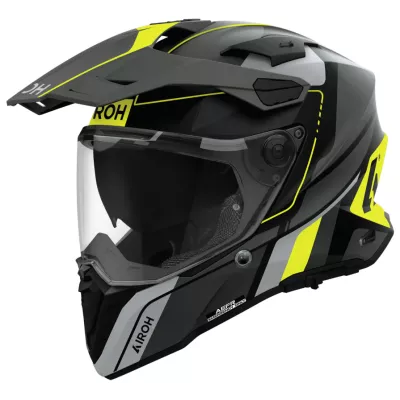 Κράνος μηχανής AIROH COMMANDER 2 SKIP YELLOW MATT