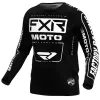 Μπλούζα motocross FXR CLUTCH MX24 BLACK/WHITE