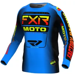 Μπλούζα motocross FXR CLUTCH MX24 BLUE INFERNO