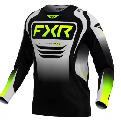 Μπλούζα motocross FXR CLUTCH MX25 BLACK/GREY HIVIS Μπλούζα motocross FXR CLUTCH MX25 BLACK/GREY HIVIS