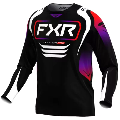 Μπλούζα motocross FXR CLUTCH MX25 BLACK/RED/PURPLE Μπλούζα motocross FXR CLUTCH MX25 BLACK/RED/PURPLE