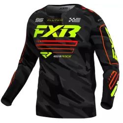 Μπλούζα motocross FXR CLUTCH MX25 NUKE HIVIS CAMO