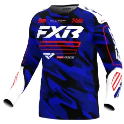 Μπλούζα motocross FXR CLUTCH MX25 BLUE/CAMO/RED