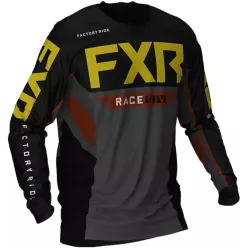 Μπλούζα motocross FXR  PODIUM OFFROAD BLACK/RUST/GOLD