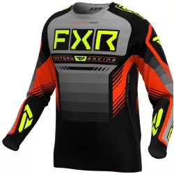 Μπλούζα motocross FXR CLUTCH PRO MX24 GREY/NUKE HI VIS