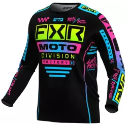 Μπλούζα motocross FXR PODIUM GLADIATOR MX24 BLACK/CANDY Μπλούζα motocross FXR PODIUM GLADIATOR MX24 BLACK/CANDY