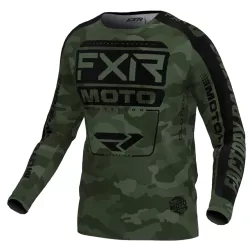 Μπλούζα motocross FXR CLUTCH MX24 CAMO BLACK