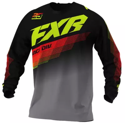 Μπλούζα motocross FXR CLUTCH MX BLACK/GREY/NUKE