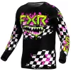 Παιδική μπλούζα motocross FXR CLUTCH MX25 BLACK/BLUE/PINK
