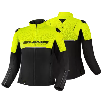 Γυναικείο μπουφάν μηχανής SHIMA DRIFT BLACK/YELLOW FLUO