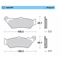 Τακάκια φρένων MOTO-MASTER BRAKE PAD SINTER KTM ENDURO 690 R ABS 23 Τακάκια φρένων MOTO-MASTER BRAKE PAD SINTER KTM ENDURO 690 R ABS 23