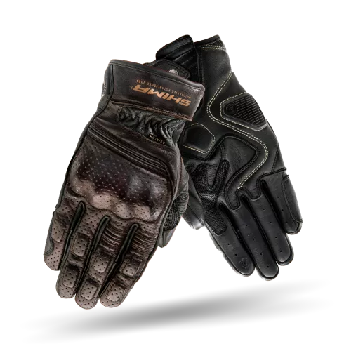 Δερμάτινα γάντια μηχανής SHIMA AVIATOR DARK BROWN