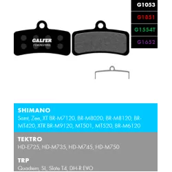 Τακάκια ποδηλάτου GALFER BIKE FD426G1652 E-BIKE Brake Pad